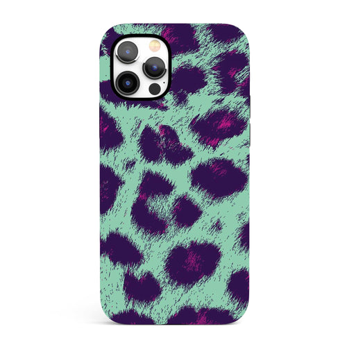 Blue Sepia Leopard  - Tough iPhone Case