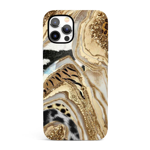 Gold Leopard Marble  - Tough iPhone Case