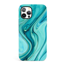 Load image into Gallery viewer, Icy Seas Marble  - Tough iPhone Case
