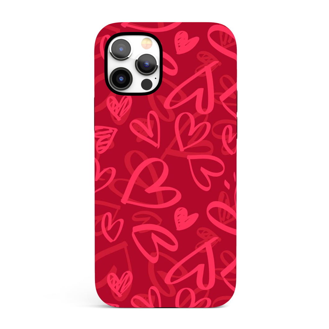 Red Heart  - Tough iPhone Case