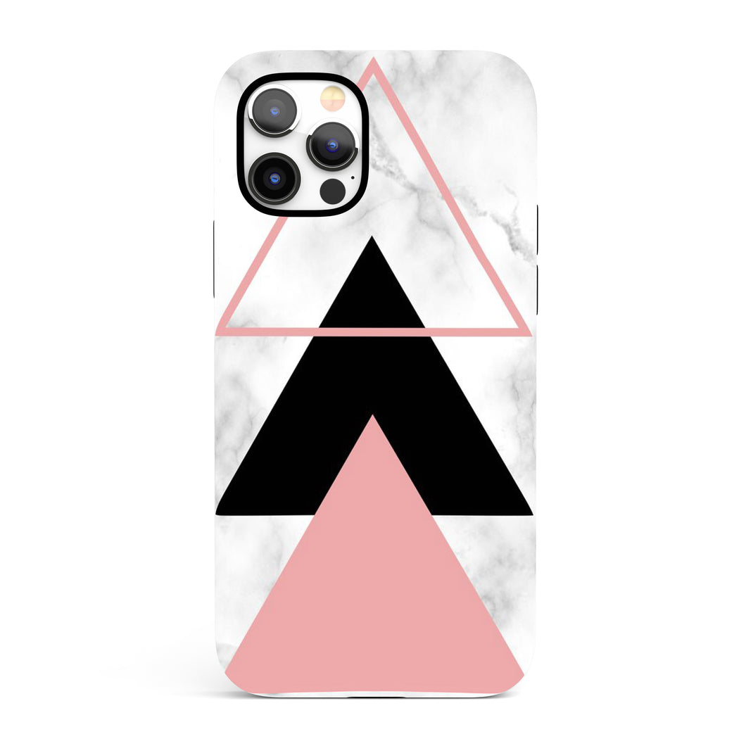 White Geometrics  - Tough iPhone Case