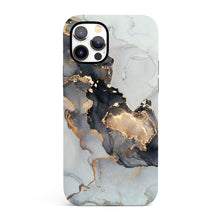 Load image into Gallery viewer, White &amp; Gold Marble  - Tough iPhone Case
