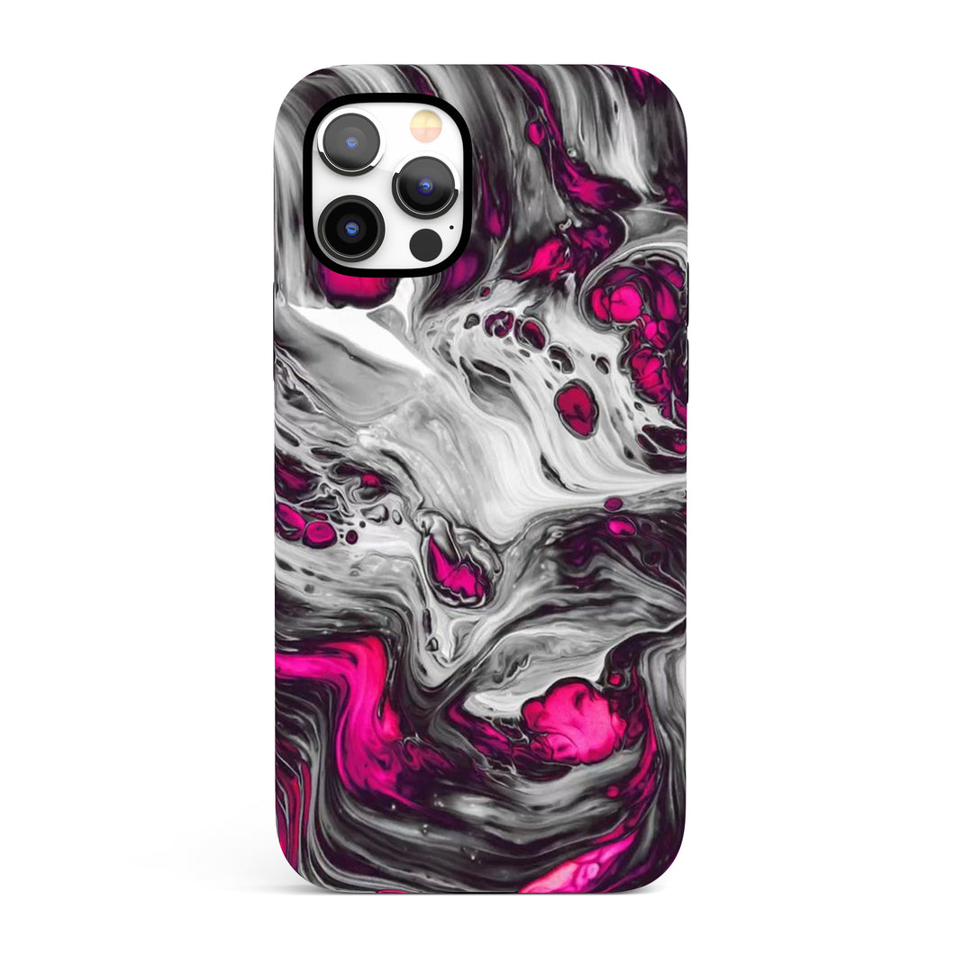 Pink & Grey Wash  - Tough iPhone Case