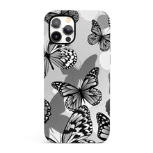 Load image into Gallery viewer, Monochromic Butterfly  - Tough iPhone Case
