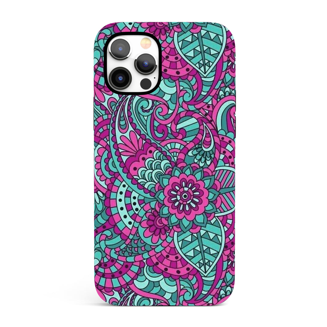 Purple & Blue Mandala  - Tough iPhone Case