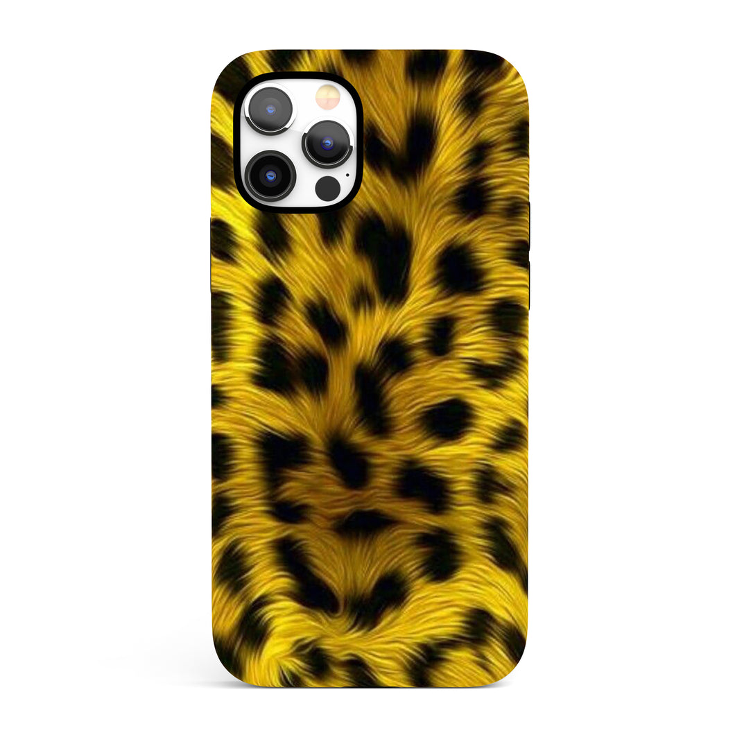 Yellow Leopard Fur  - Tough iPhone Case