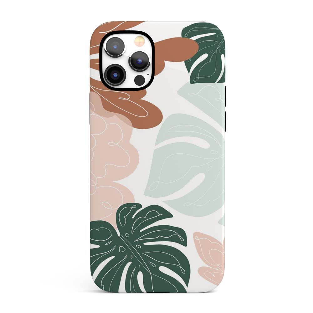 Abstract Jungle - Abstract Floral Tropical iPhone Case 