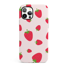 Load image into Gallery viewer, Strawberry Tumble  - Tough iPhone Case
