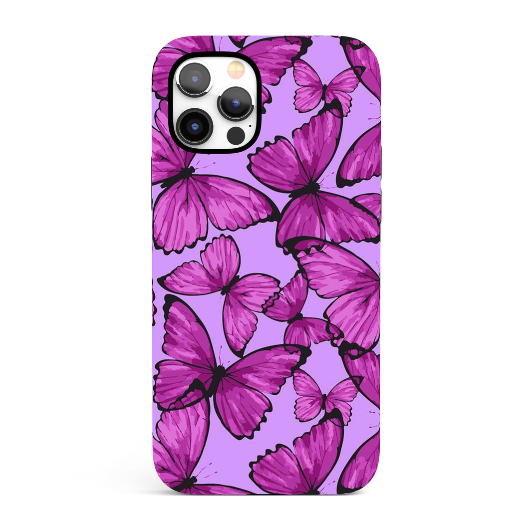 Purple Butterfly  - Tough iPhone Case