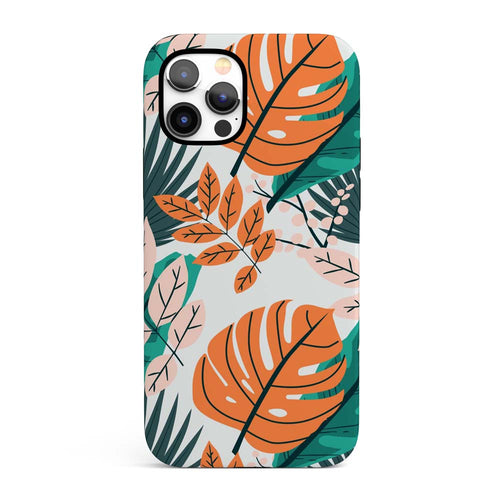 Orange Tropics - Tropical Floral iPhone Case