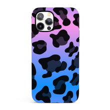 Load image into Gallery viewer, Blue Gradient Leopard  - Tough iPhone Case
