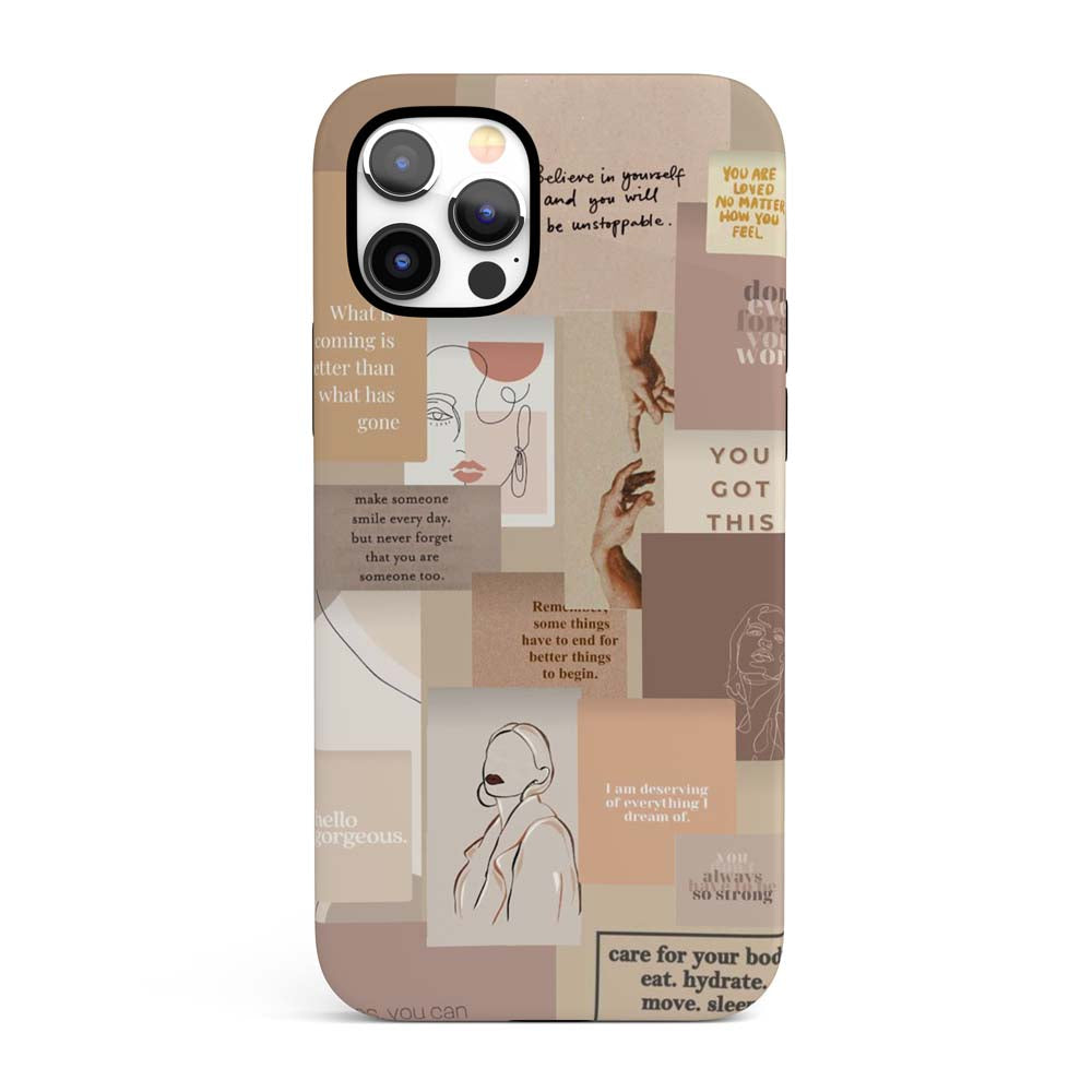 Positively Abstract - Girls Supporting Girls iPhone Case