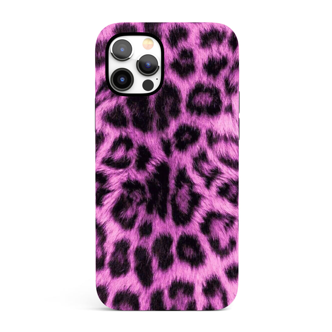 Purple Leopard Fur  - Tough iPhone Case