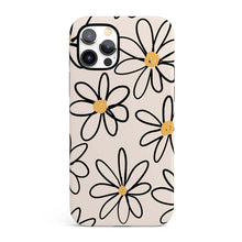 Load image into Gallery viewer, White Graffiti Daisy iPhone Case
