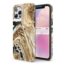 Load image into Gallery viewer, Gold Leopard Marble  - Tough iPhone Case
