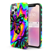 Load image into Gallery viewer, Psychedelic Butterfly  - Tough iPhone Case
