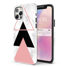 Load image into Gallery viewer, White Geometrics  - Tough iPhone Case
