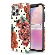 Load image into Gallery viewer, Polka Dot Rose  - Tough iPhone Case
