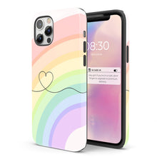 Load image into Gallery viewer, I Heart Rainbows  - Tough iPhone Case
