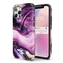 Load image into Gallery viewer, Purple Galaxy Marble  - Tough iPhone Case
