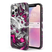 Load image into Gallery viewer, Pink &amp; Grey Wash  - Tough iPhone Case
