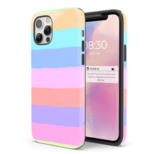 Load image into Gallery viewer, Pastel Rainbow  - Tough iPhone Case
