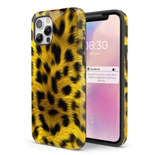 Load image into Gallery viewer, Yellow Leopard Fur  - Tough iPhone Case
