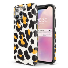 Load image into Gallery viewer, White &amp; Orange Leopard  - Tough iPhone Case
