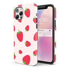 Load image into Gallery viewer, Strawberry Tumble  - Tough iPhone Case
