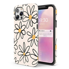 Load image into Gallery viewer, White Graffiti Daisy iPhone Case
