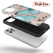 Load image into Gallery viewer, Big Blue Butterfly  - Tough iPhone Case
