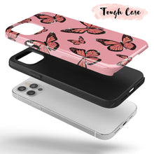 Load image into Gallery viewer, Hot Pink Butterfly  - Tough iPhone Case
