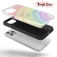 Load image into Gallery viewer, I Heart Rainbows  - Tough iPhone Case
