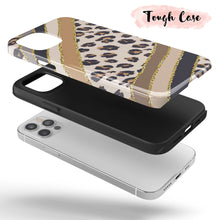 Load image into Gallery viewer, Leopard Stripes  - Tough iPhone Case
