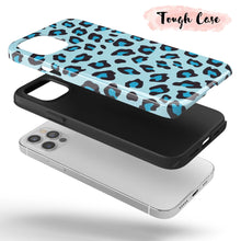 Load image into Gallery viewer, Baby Blue Leopard  - Tough iPhone Case
