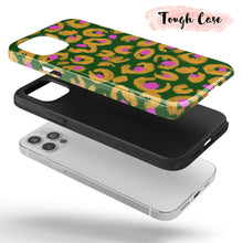 Load image into Gallery viewer, Green &amp; Pink Leopard  - Tough iPhone Case
