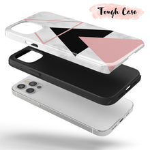 Load image into Gallery viewer, White Geometrics  - Tough iPhone Case
