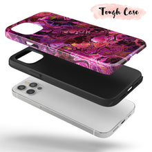 Load image into Gallery viewer, Pink Vein Marble  - Tough iPhone Case
