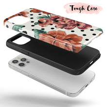 Load image into Gallery viewer, Polka Dot Rose  - Tough iPhone Case
