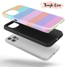 Load image into Gallery viewer, Pastel Rainbow  - Tough iPhone Case
