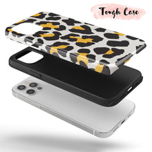 Load image into Gallery viewer, White &amp; Orange Leopard  - Tough iPhone Case
