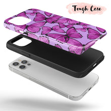 Load image into Gallery viewer, Purple Butterfly  - Tough iPhone Case
