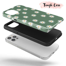 Load image into Gallery viewer, Green Daisy - Green iPhone Case Covered In Daises
