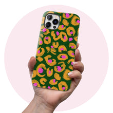 Load image into Gallery viewer, Green &amp; Pink Leopard  - Tough iPhone Case
