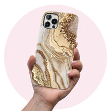 Load image into Gallery viewer, Golden Marble  - Tough iPhone Case
