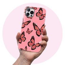 Load image into Gallery viewer, Hot Pink Butterfly  - Tough iPhone Case
