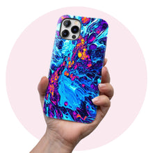 Load image into Gallery viewer, Blue Explosion  - Tough iPhone Case
