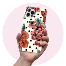 Load image into Gallery viewer, Polka Dot Rose  - Tough iPhone Case
