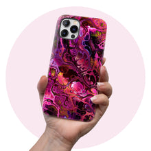 Load image into Gallery viewer, Pink Vein Marble  - Tough iPhone Case
