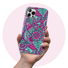 Load image into Gallery viewer, Purple &amp; Blue Mandala  - Tough iPhone Case
